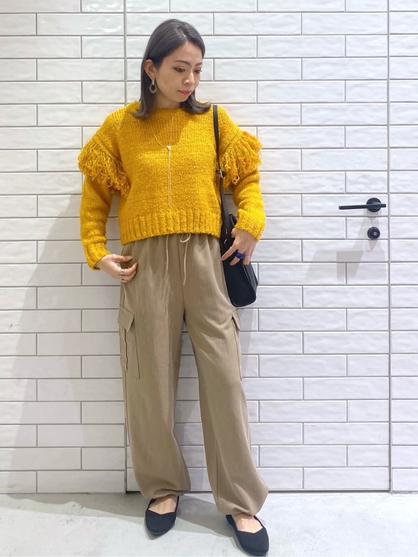 Ayaさんの「OPAQUE.CLIP｜◆【軽量／洗える】ポインテッドトゥニットパンプス」を使ったコーディネート