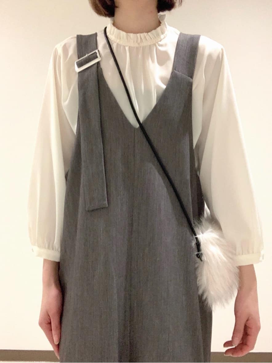Yukaさんの「Dessin｜◆【入卒/セレモニー/洗える】フリルネックブラウス」を使ったコーディネート