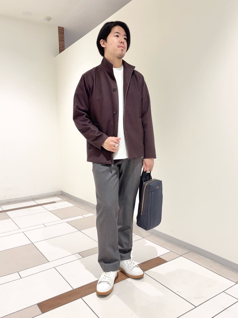 及川さんの「TAKEO KIKUCHI｜【DOWN FABRIC】ダウンファブリック スタンドカラーブルゾン」を使ったコーディネート