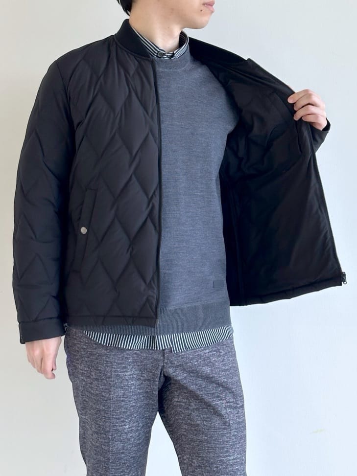 イッシーさんの「TAKEO KIKUCHI｜【ONOFF対応】TRダブルニット ストレッチパンツ」を使ったコーディネート