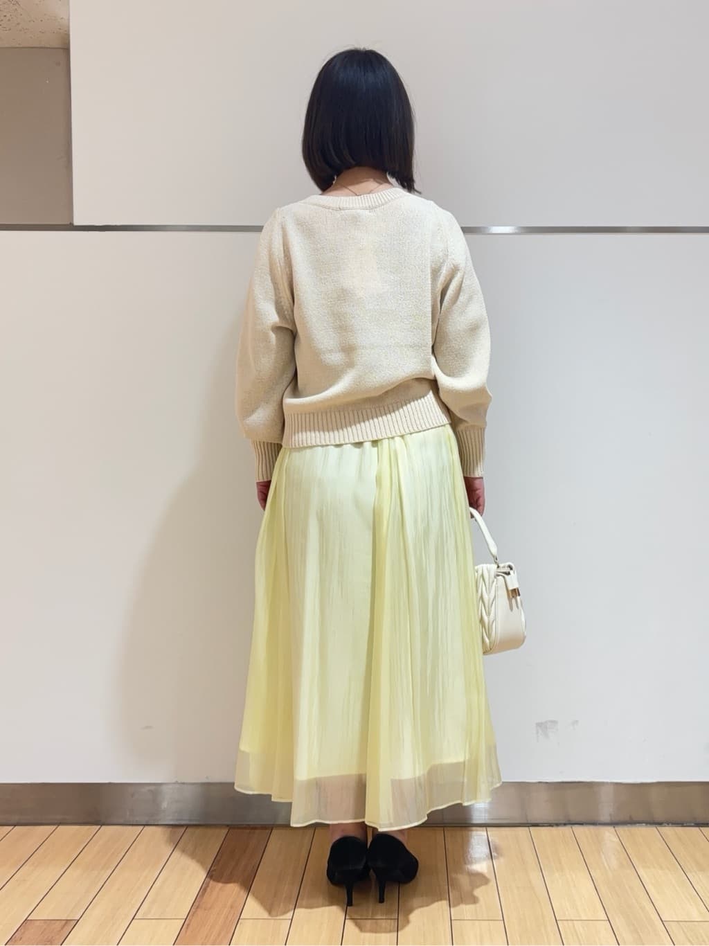 MIKIKOさんの「UNTITLED｜◆【後ろウエストゴム/洗える】シアーローンロングスカート」を使ったコーディネート