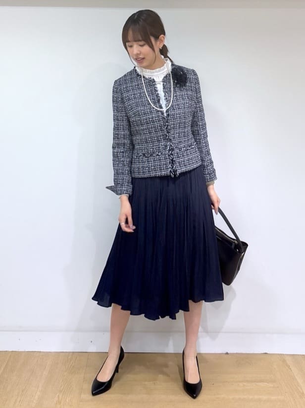 yukaさんの「UNTITLED｜【追加6/日本製】2連フェイクパールネックレス」を使ったコーディネート