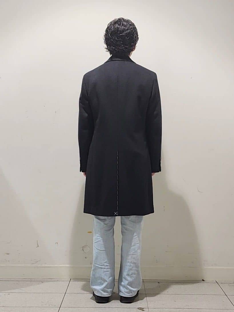 Maedaさんの「TAKEO KIKUCHI｜ウールカシミヤブレンド チェスターコート」を使ったコーディネート