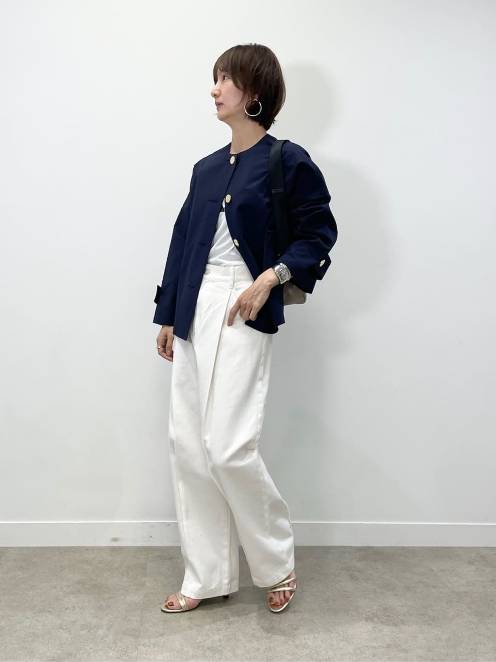 KAYOさんの「UNTITLED｜◆【 TRADITIONAL WEATHERWEAR】MALTON ノーカラー ショートコート」を使ったコーディネート