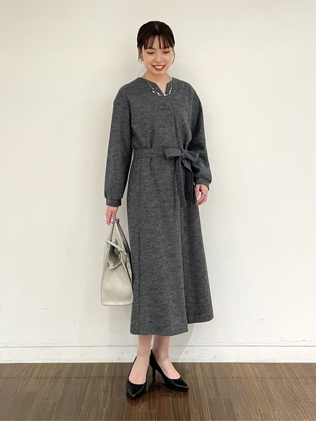 ねねさんの「INDIVI｜◆ランダム淡水パール2連ネックレス」を使ったコーディネート