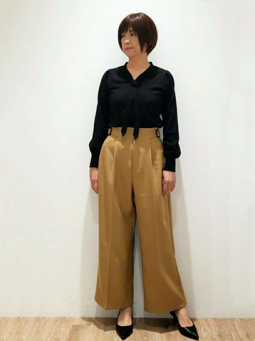 SHIMAKOさんの「OPAQUE.CLIP｜《通勤／セットアップ対応》Vネックジャケット／ダブルクロス【洗濯機洗い可】」を使ったコーディネート