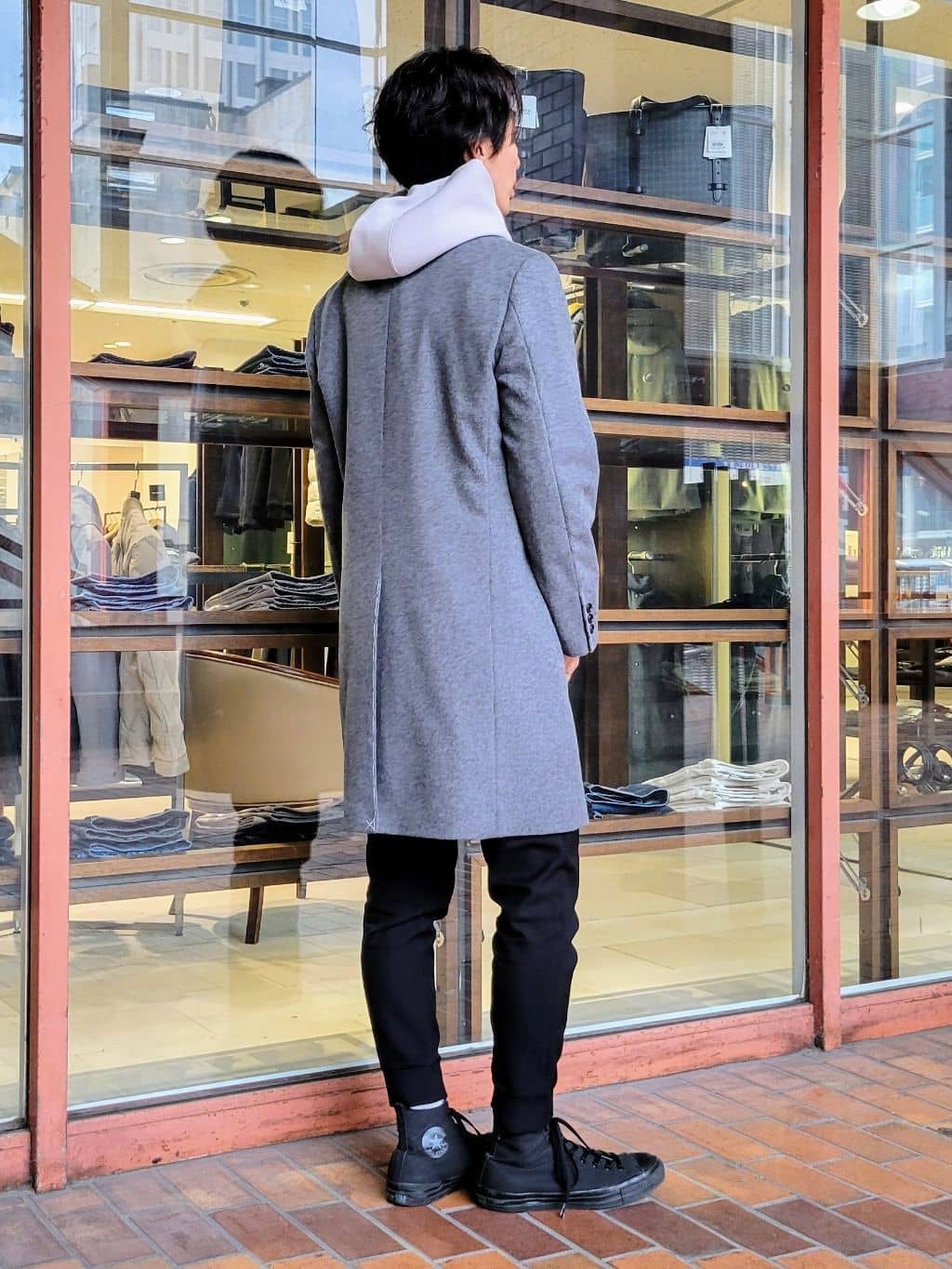 piroyaさんの「TAKEO KIKUCHI｜ウールカシミヤブレンド チェスターコート」を使ったコーディネート