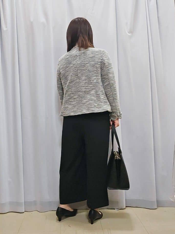かなさんの「SHOO･LA･RUE｜◆【S-3L】セレモニーからデイリーにも 軽くて柔らかくて着心地の良い カットツイードジャケット」を使ったコーディネート