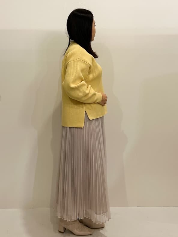 ちゃこさんの「OPAQUE.CLIP｜◆パール調ボタン付ニット【洗濯機洗い可／抗ピル】」を使ったコーディネート