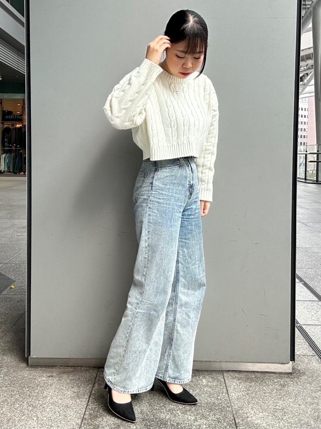 あずみさんの「ESPERANZA｜【晴雨兼用/12時間パンプス】約8.5cm　歩きやすくて疲れにくい」を使ったコーディネート