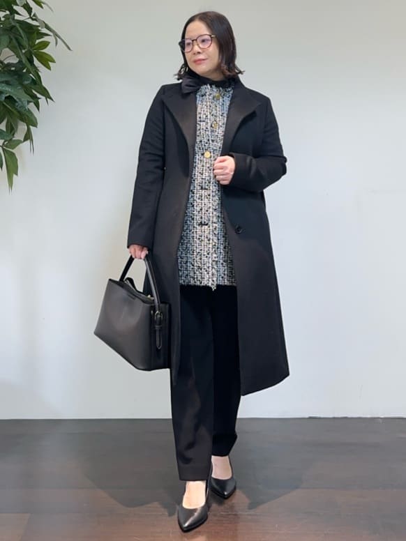 Asamiさんの「UNTITLED｜◆【通勤スーツ】タックテーパードパンツ」を使ったコーディネート