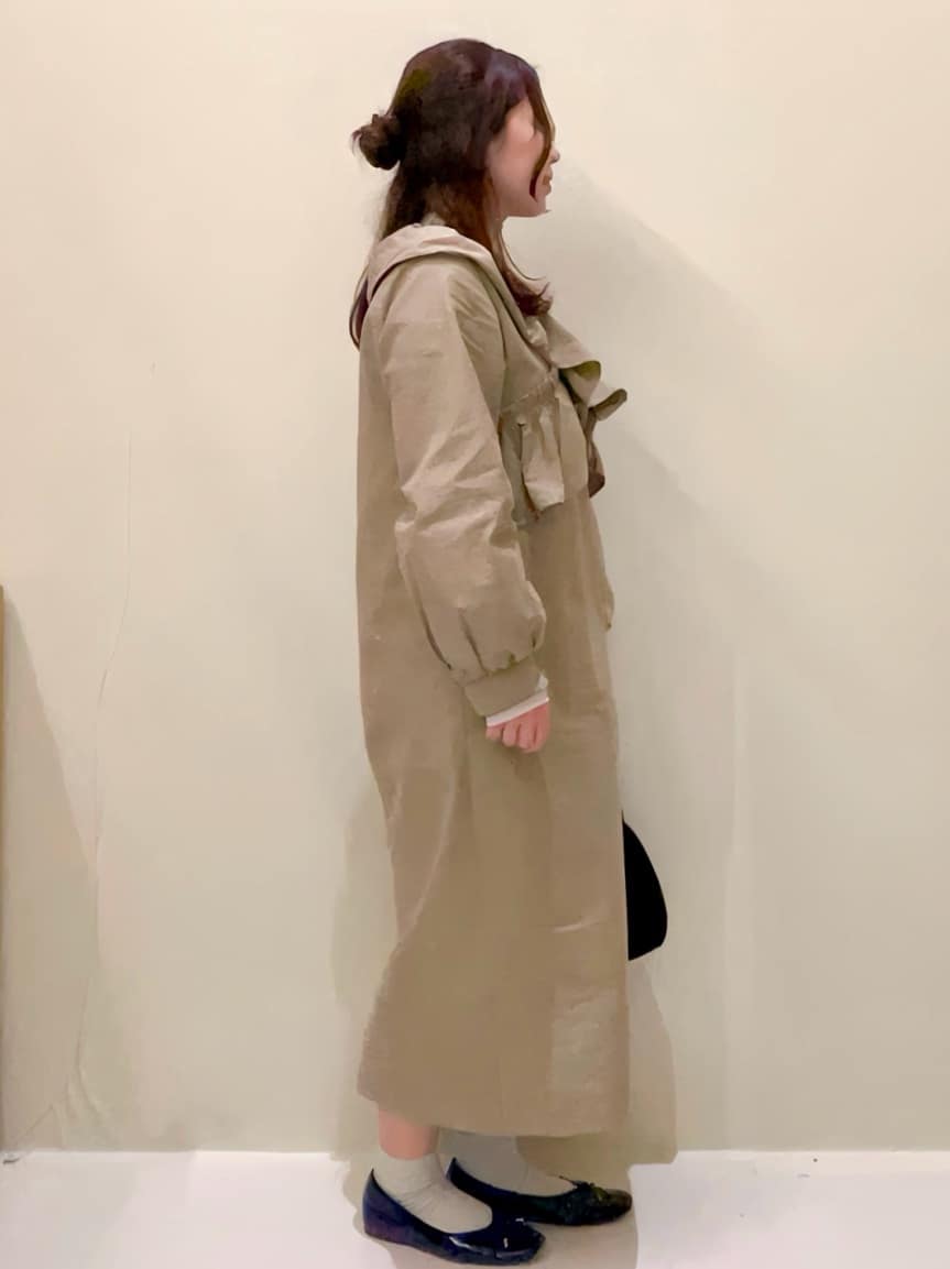 ayumiさんの「OPAQUE.CLIP｜◆フリルデザインワンピース【洗濯機洗い可】」を使ったコーディネート
