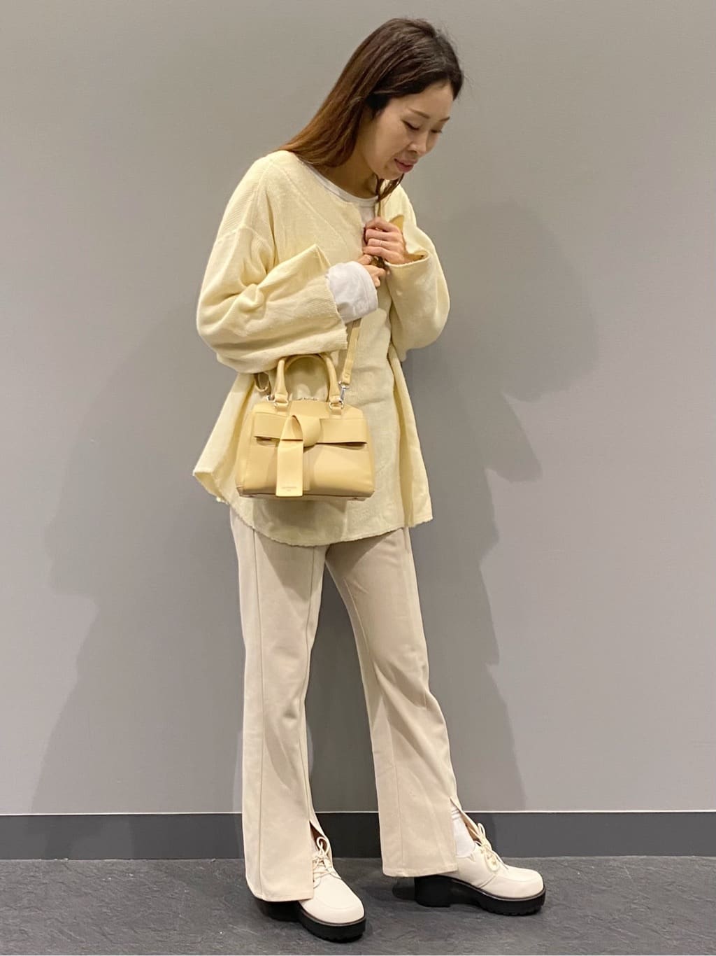hiraさんの「ESPERANZA｜エムリットリボン2WAYボストン」を使ったコーディネート