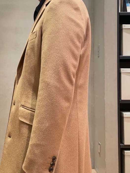IMAIさんの「TAKEO KIKUCHI｜ウールカシミヤブレンド チェスターコート」を使ったコーディネート