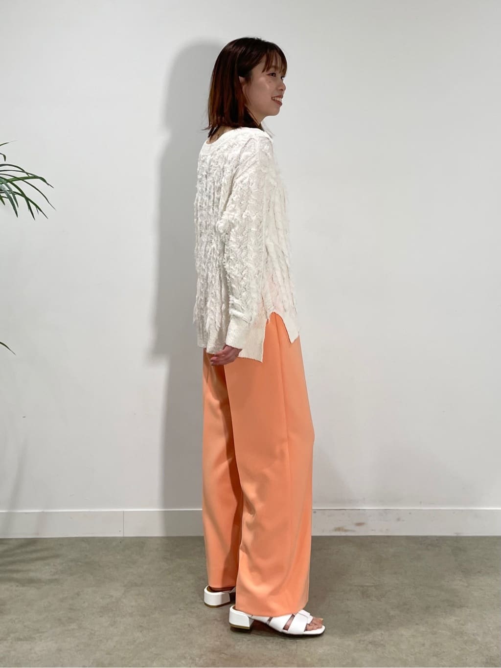 ねねさんの「INDIVI｜◆【洗える】フリンジ ジャカードニット」を使ったコーディネート