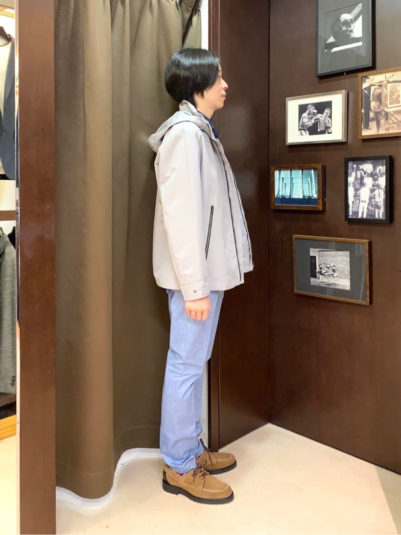 コバヤシさんの「TAKEO KIKUCHI｜【Made in JAPAN】播州織 ヘリンボン ストレート パンツ」を使ったコーディネート