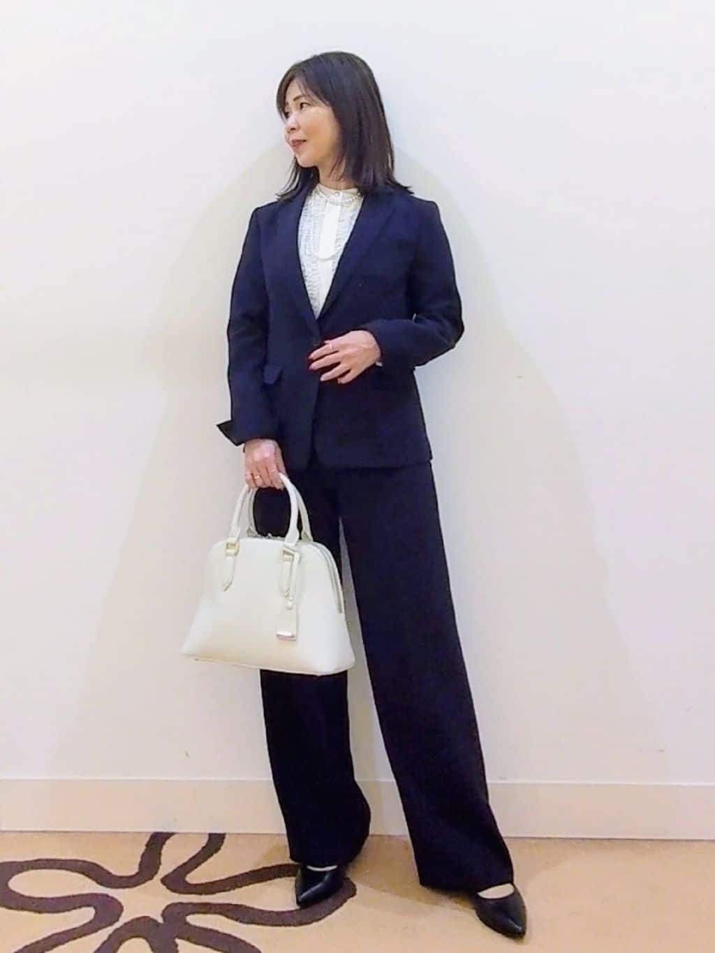 laverさんの「UNTITLED｜【追加6/日本製】2連フェイクパールネックレス」を使ったコーディネート