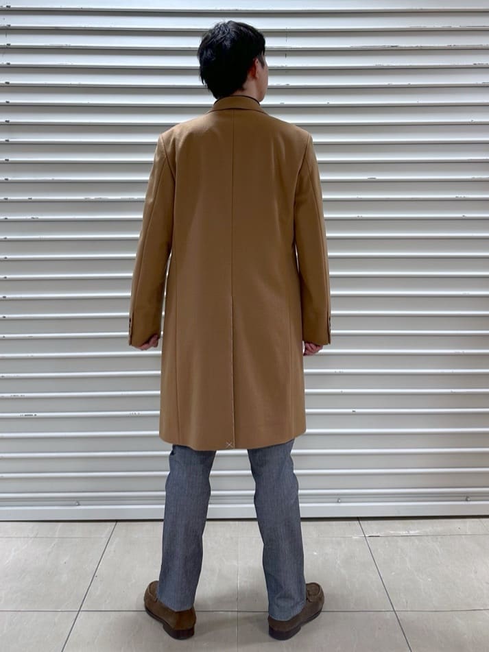 イッシーさんの「TAKEO KIKUCHI｜ウールカシミヤブレンド チェスターコート」を使ったコーディネート