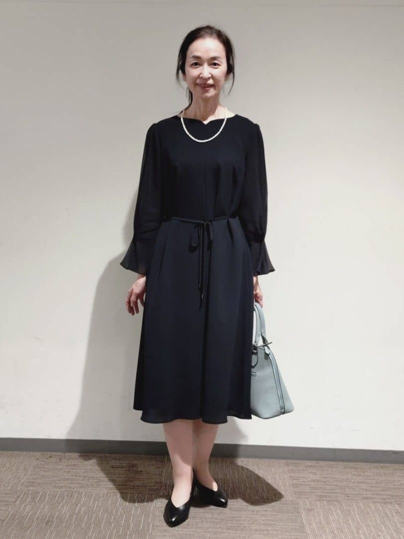 Kさんの「Reflect｜◆【夏SALE／フォーマル/洗える】スリーブデザインジョーゼットワンピース」を使ったコーディネート