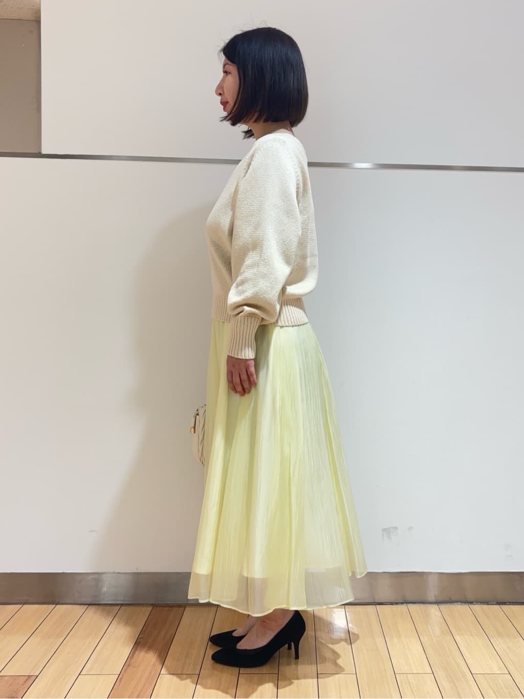 MIKIKOさんの「UNTITLED｜◆【後ろウエストゴム/洗える】シアーローンロングスカート」を使ったコーディネート