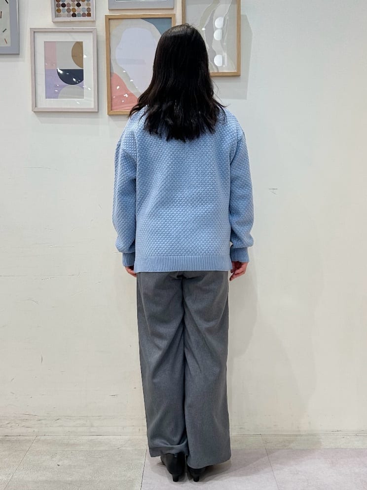 vanseさんの「SHOO･LA･RUE｜◆【高レビュー/洗える/S-LL】ポコポコの表面感が魅力 ラーベン柄ニット」を使ったコーディネート