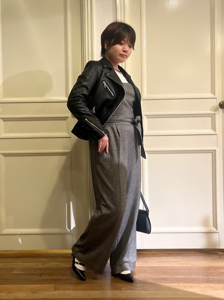 なべちゃんさんの「DRESSTERIOR｜◆【本革】ラムレザーライダースジャケット」を使ったコーディネート