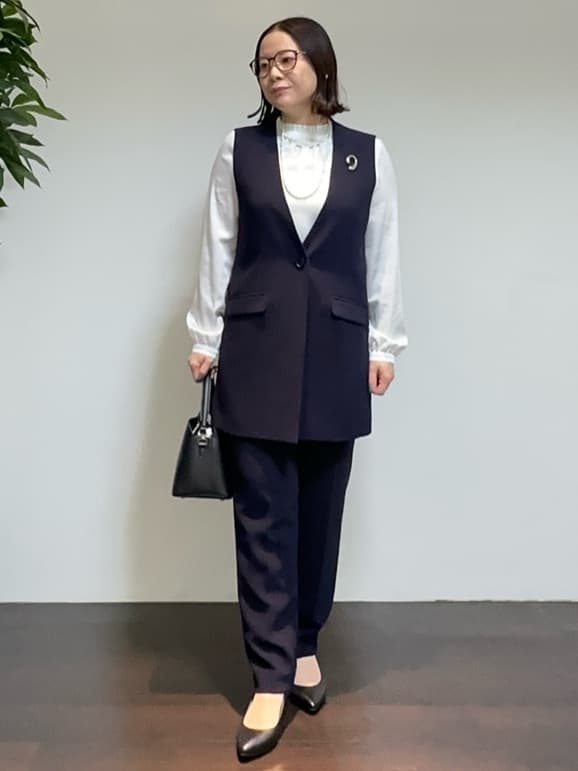 Asamiさんの「UNTITLED｜【追加6/日本製】2連フェイクパールネックレス」を使ったコーディネート