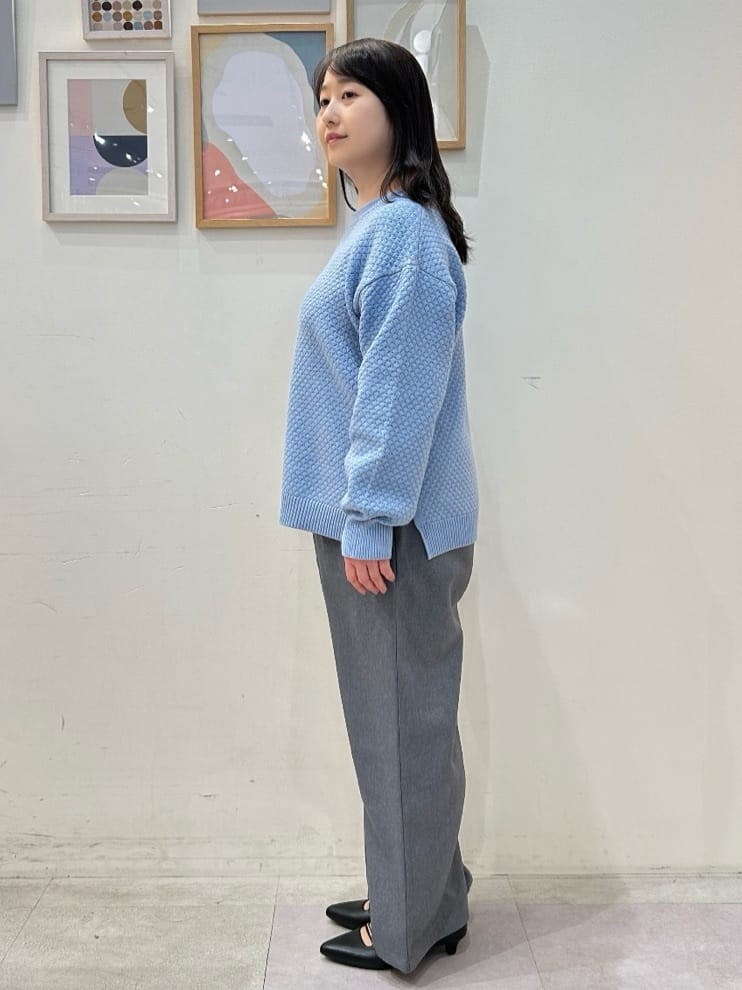 vanseさんの「SHOO･LA･RUE｜◆【高レビュー/洗える/S-LL】ポコポコの表面感が魅力 ラーベン柄ニット」を使ったコーディネート