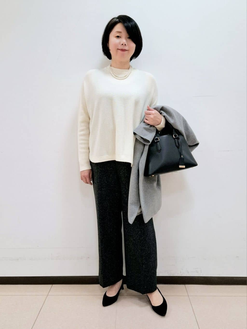 ねぎさんの「UNTITLED｜【セレモニー対応】レイヤードフェイクパール」を使ったコーディネート
