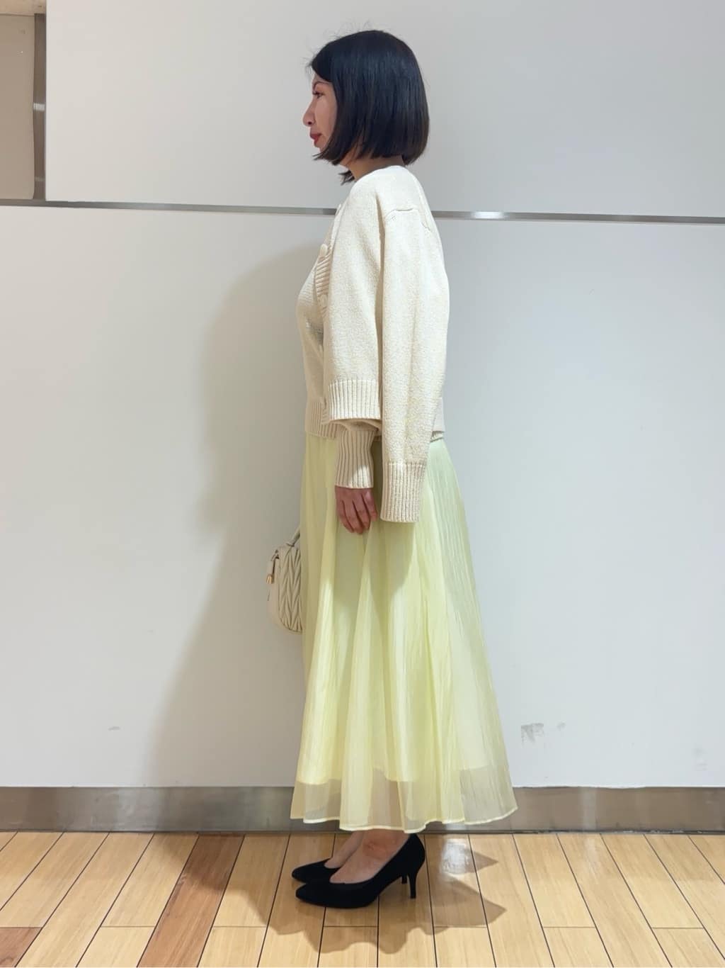 MIKIKOさんの「UNTITLED｜◆【後ろウエストゴム/洗える】シアーローンロングスカート」を使ったコーディネート