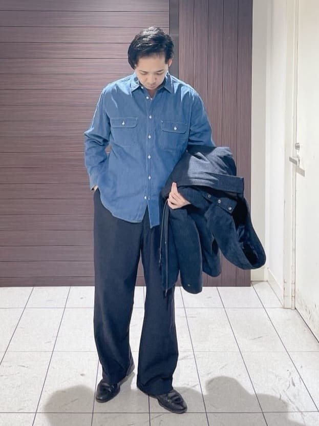 ToyoPさんの「TAKEO KIKUCHI｜【3WAY】ジャカード グレンチェック ダウンライナー ブルゾン」を使ったコーディネート