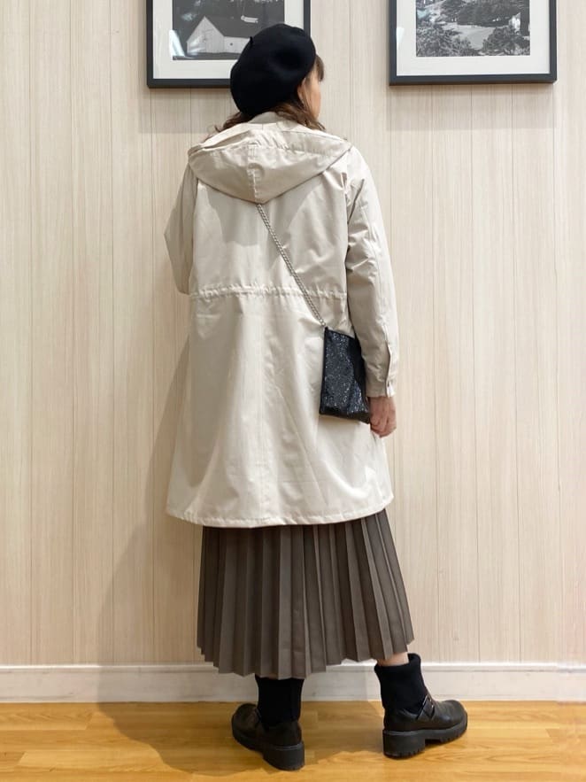 natsuさんの「SHOO･LA･RUE｜◆【撥水/防花粉/S-LL】ライナー付き ミリタリーフーデッドコート」を使ったコーディネート
