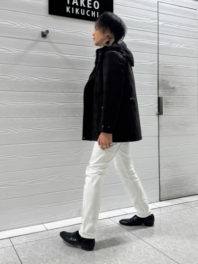 井出恭輔さんの「TAKEO KIKUCHI｜【3WAY】ジャカード グレンチェック ダウンライナー ブルゾン」を使ったコーディネート