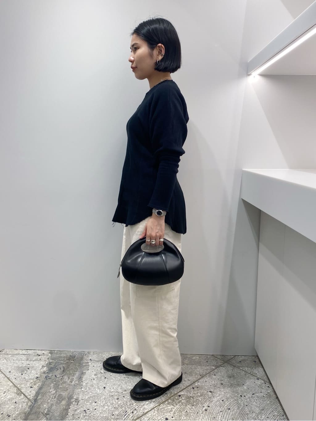Uさんの「HIROKO HAYASHI｜◆LEO(レオ)クロワッサンバッグM」を使ったコーディネート