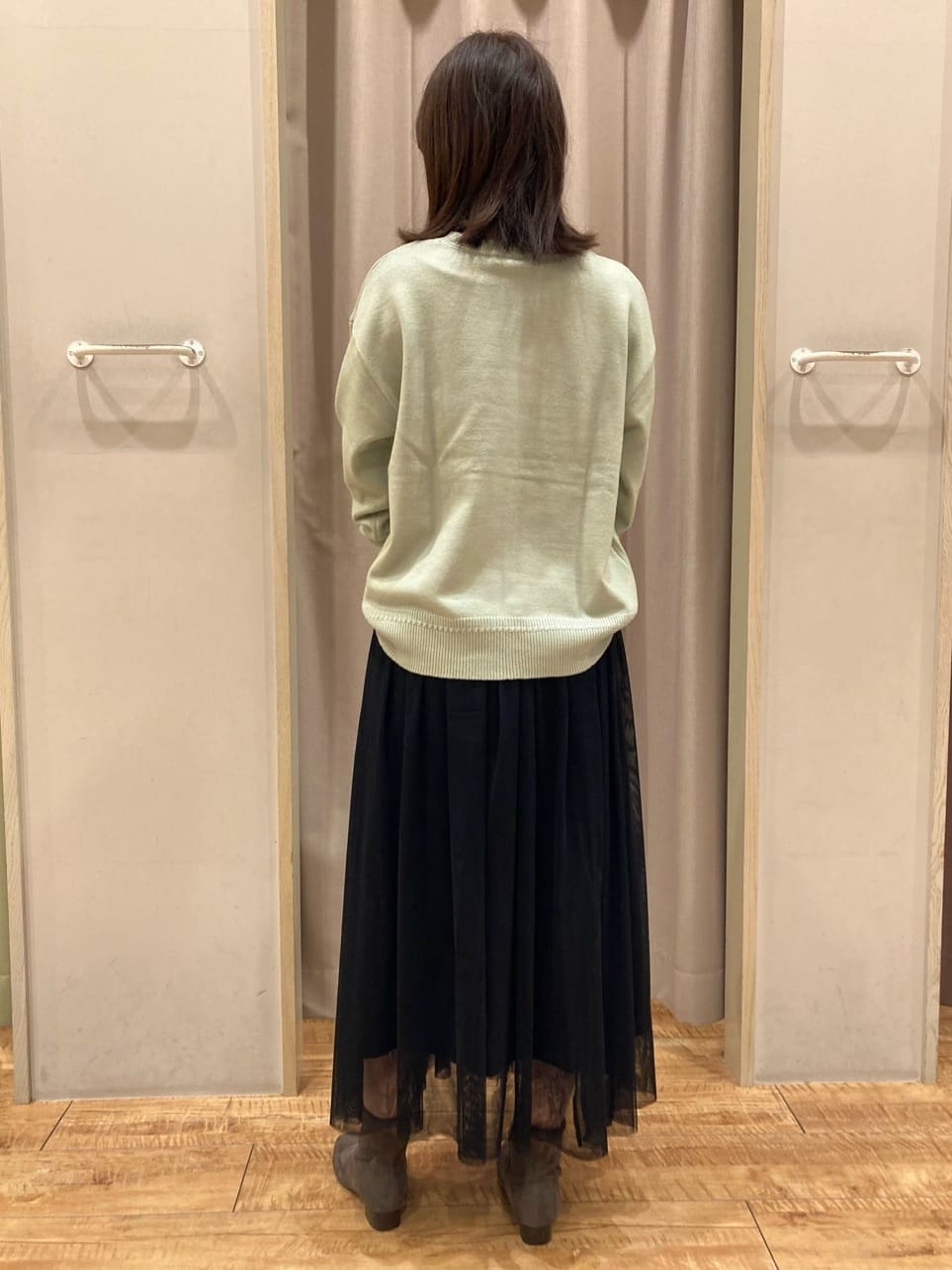 hashiさんの「SHOO･LA･RUE｜◆【セレモニーからデイリーまで】女性らしさあふれる チュールスカート」を使ったコーディネート