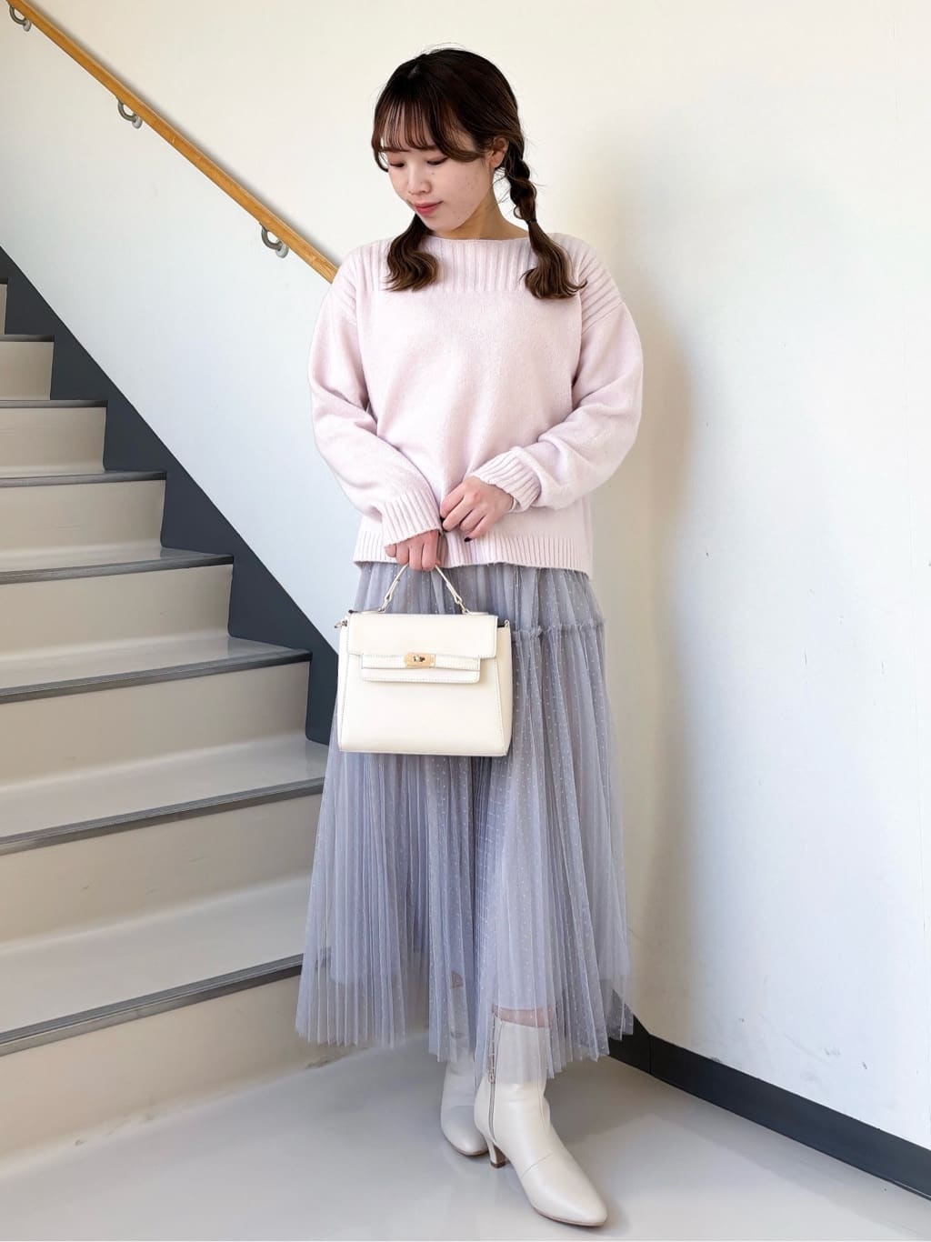 momoさんの「grove｜◆フーデットミドルコート」を使ったコーディネート