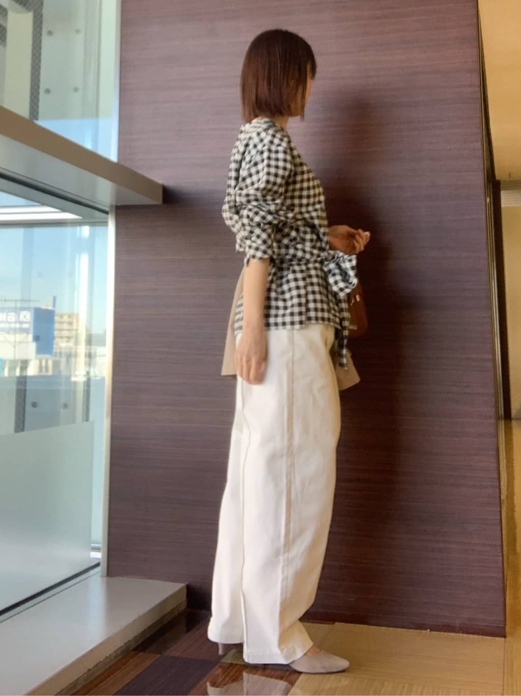 anaさんの「UNTITLED｜◆【セットアップ可能】ギンガムチェック ブラウス」を使ったコーディネート