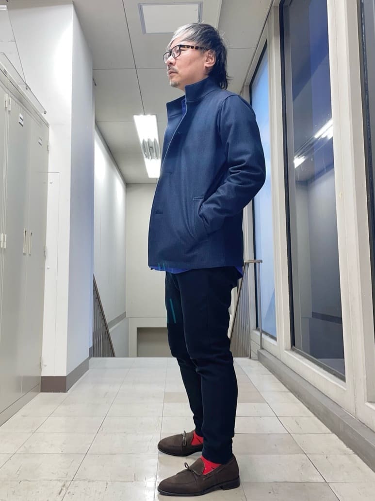 MAKOTO AIさんの「TAKEO KIKUCHI｜【DOWN FABRIC】ダウンファブリック スタンドカラーブルゾン」を使ったコーディネート