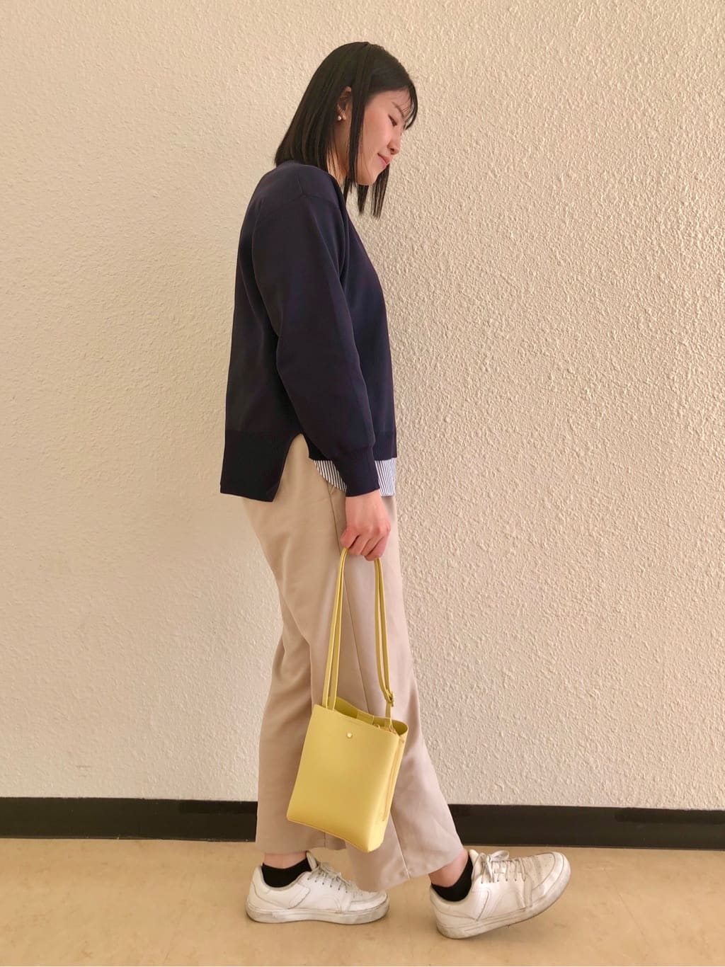 Tsuruさんの「SHOO･LA･RUE｜◆【洗える】一枚で簡単こなれ見え スポンディッシュ 裾レイヤード風ニット」を使ったコーディネート