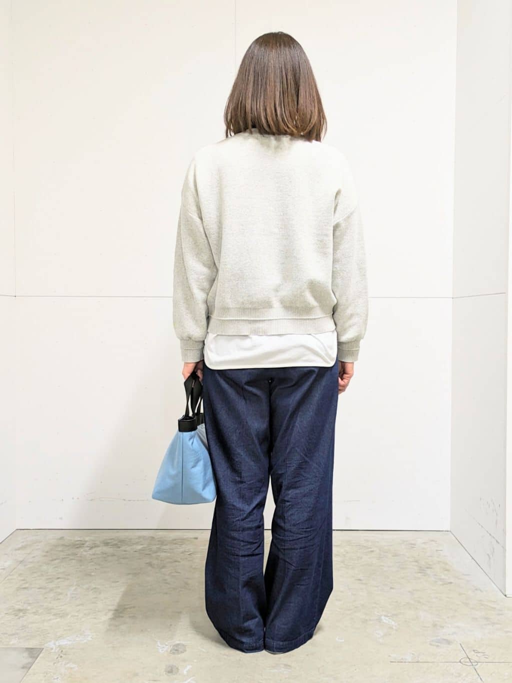 ricoさんの「Dessin｜◆【洗える】ロゴ刺繍ジャカードニット（XS～L）」を使ったコーディネート