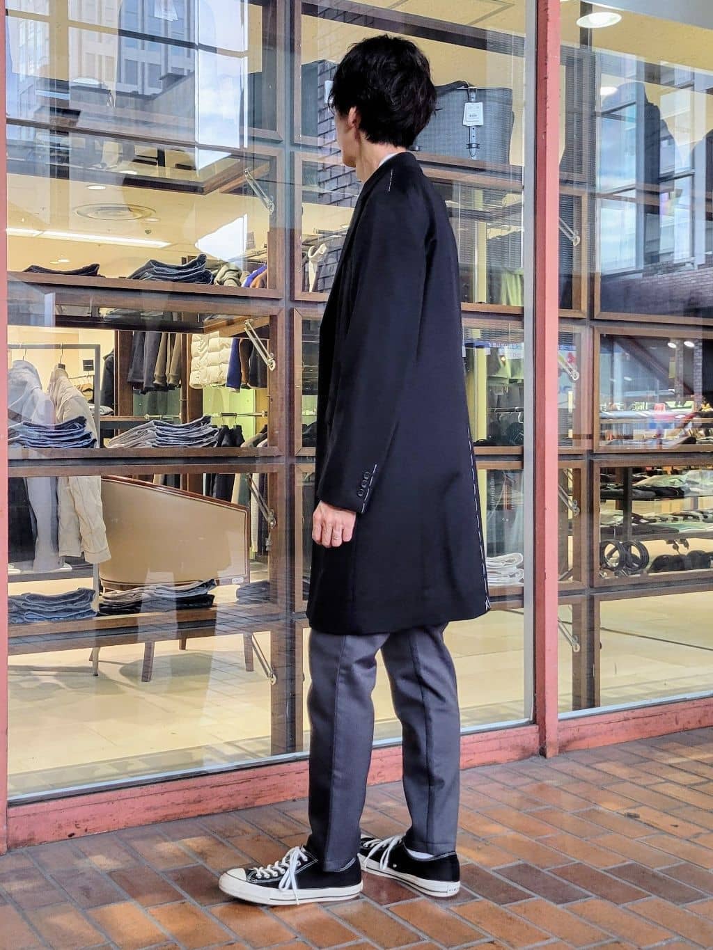 piroyaさんの「TAKEO KIKUCHI｜ウールカシミヤブレンド チェスターコート」を使ったコーディネート