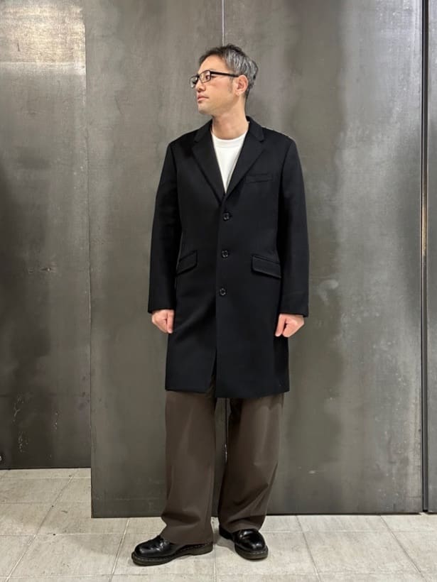 coheyさんの「TAKEO KIKUCHI｜ウールカシミヤブレンド チェスターコート」を使ったコーディネート