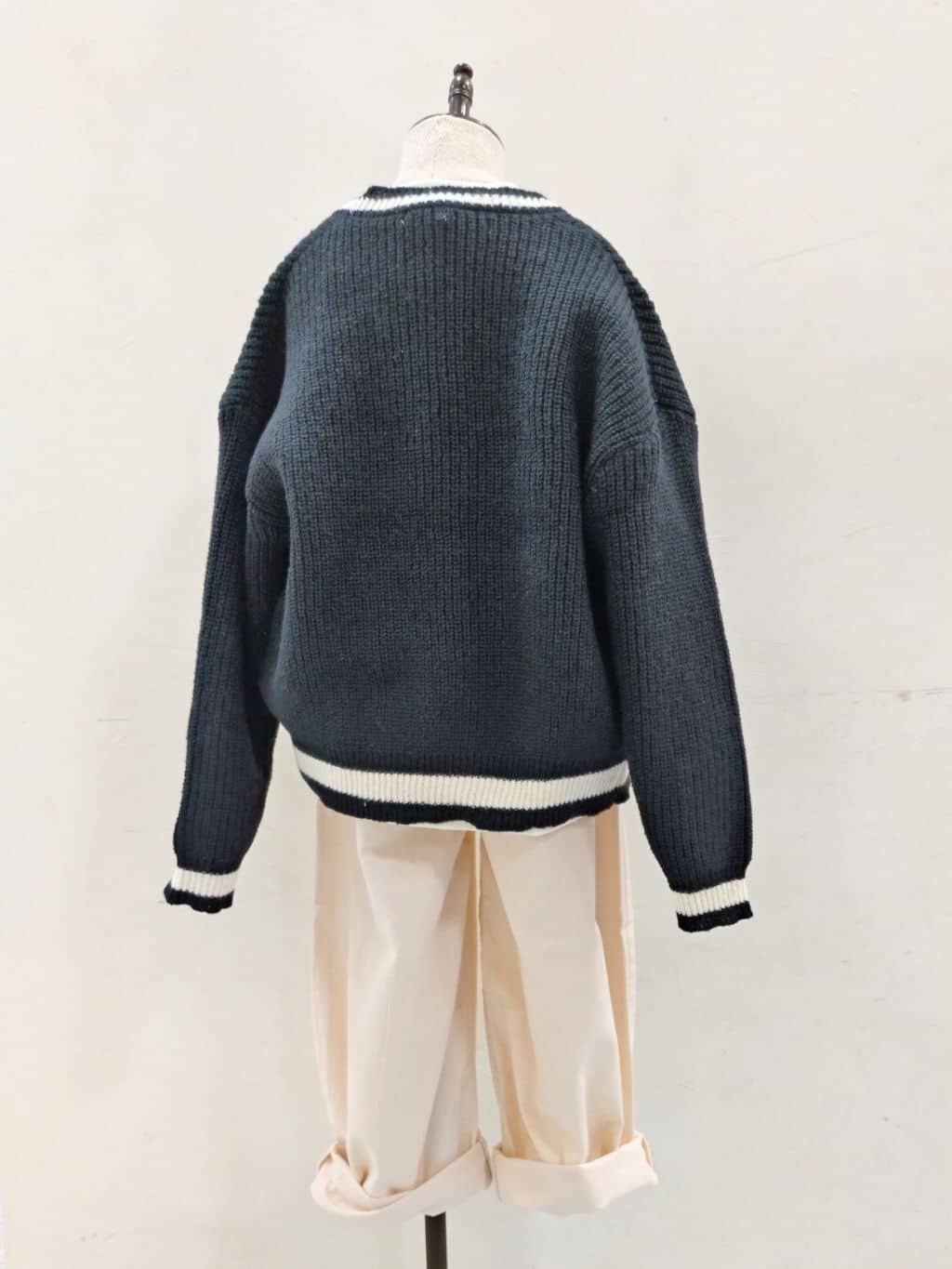 yuzuyamamaさんの「SHOO･LA･RUE｜◆【100-140cm/プチセレ】ラインニットカーディガン」を使ったコーディネート