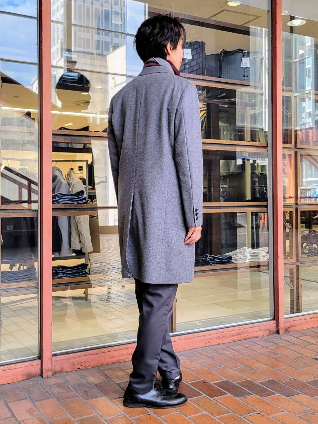 piroyaさんの「TAKEO KIKUCHI｜ウールカシミヤブレンド チェスターコート」を使ったコーディネート