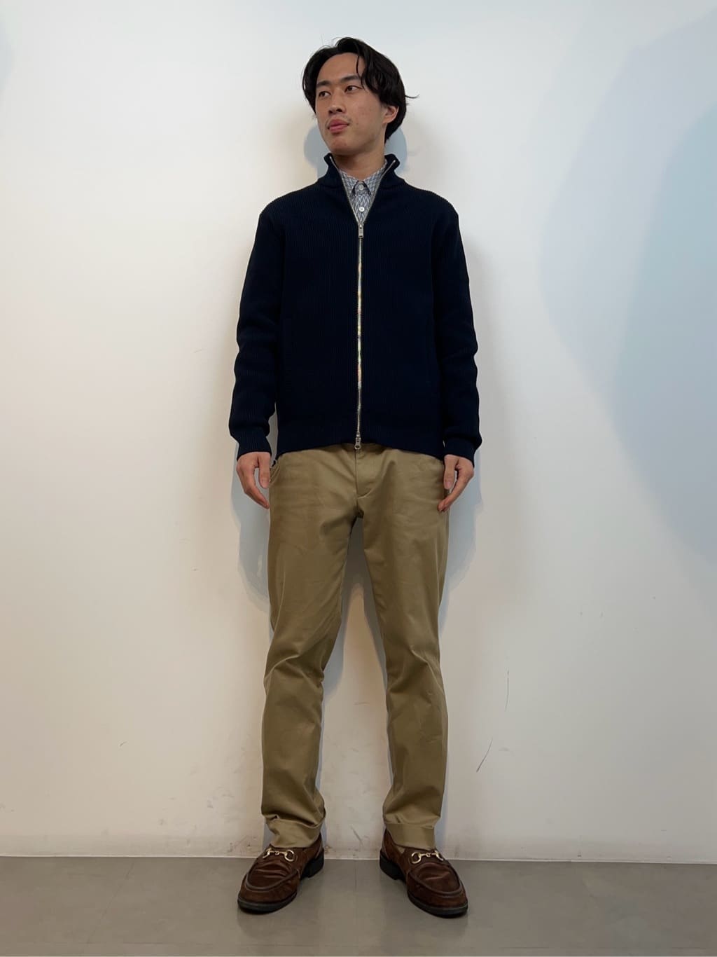 SHOSEIさんの「TAKEO KIKUCHI｜【ウールカシミヤブレンド】ビーバー調 スタンドカラー コート」を使ったコーディネート