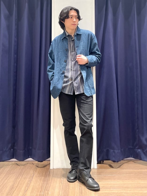 Tightさんの「THE SHOP TK｜【オールシーズン穿ける！】7DAYSストレッチへリンボンパンツ　ON&hArr;OFF兼用」を使ったコーディネート