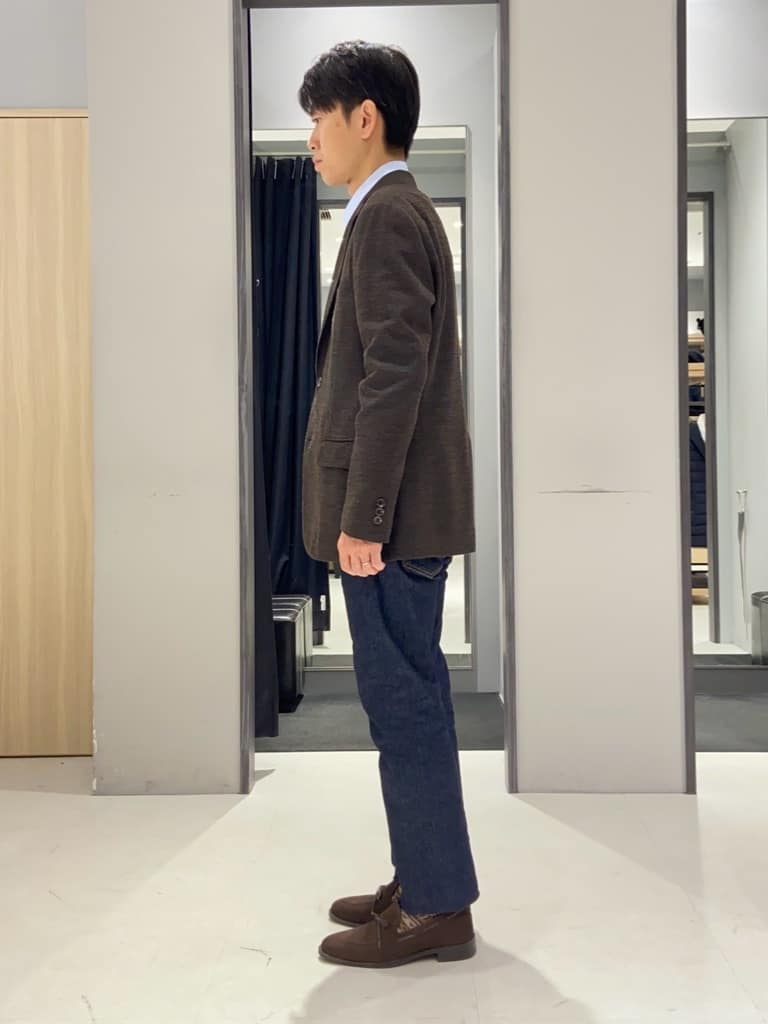 わいずみさんの「TAKEO KIKUCHI｜ドビーストライプ ビジネス シャツ」を使ったコーディネート