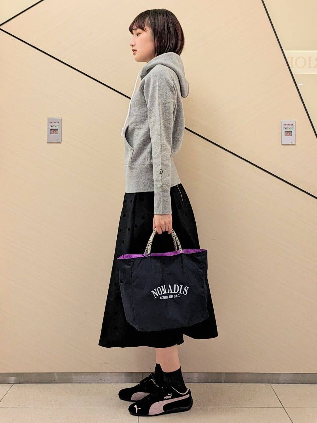 saoriさんの「DRESSTERIOR｜デキシー吊裏毛ジップアップパーカ」を使ったコーディネート