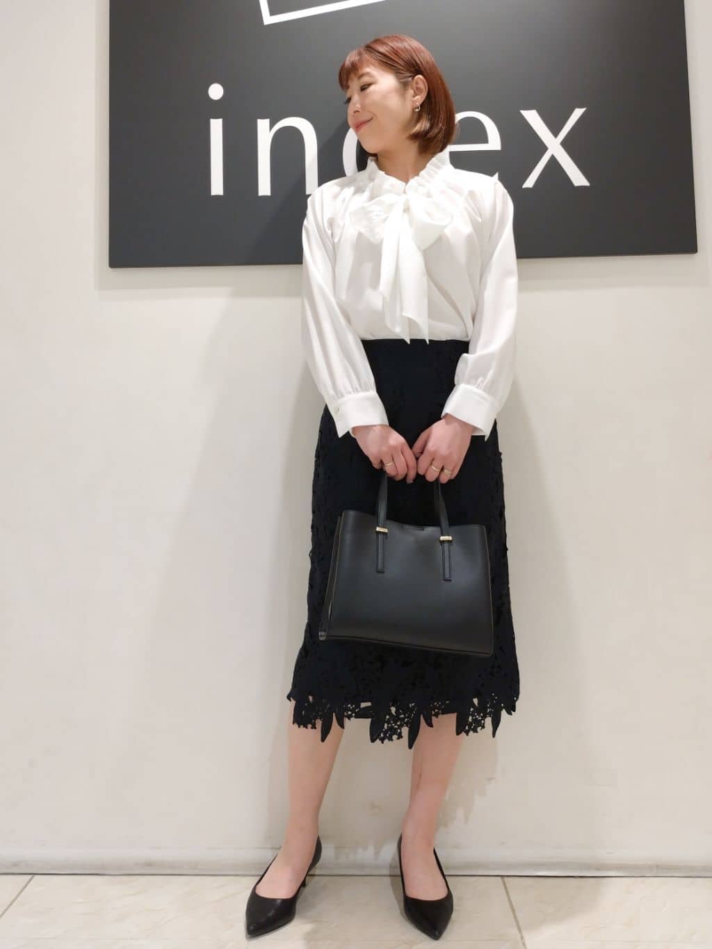n.さんの「index｜◆【2WAY】フロントバースクエアデザインミドルバッグ」を使ったコーディネート