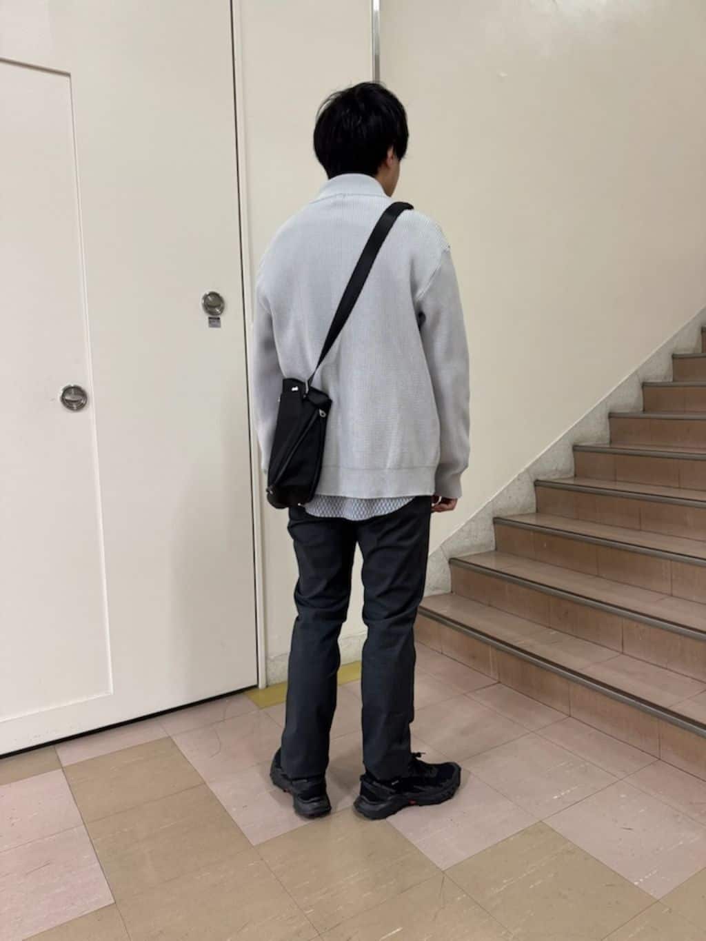 あきやまさんの「TAKEO KIKUCHI｜【Made in JAPAN】播州織 ヘリンボン ストレート パンツ」を使ったコーディネート
